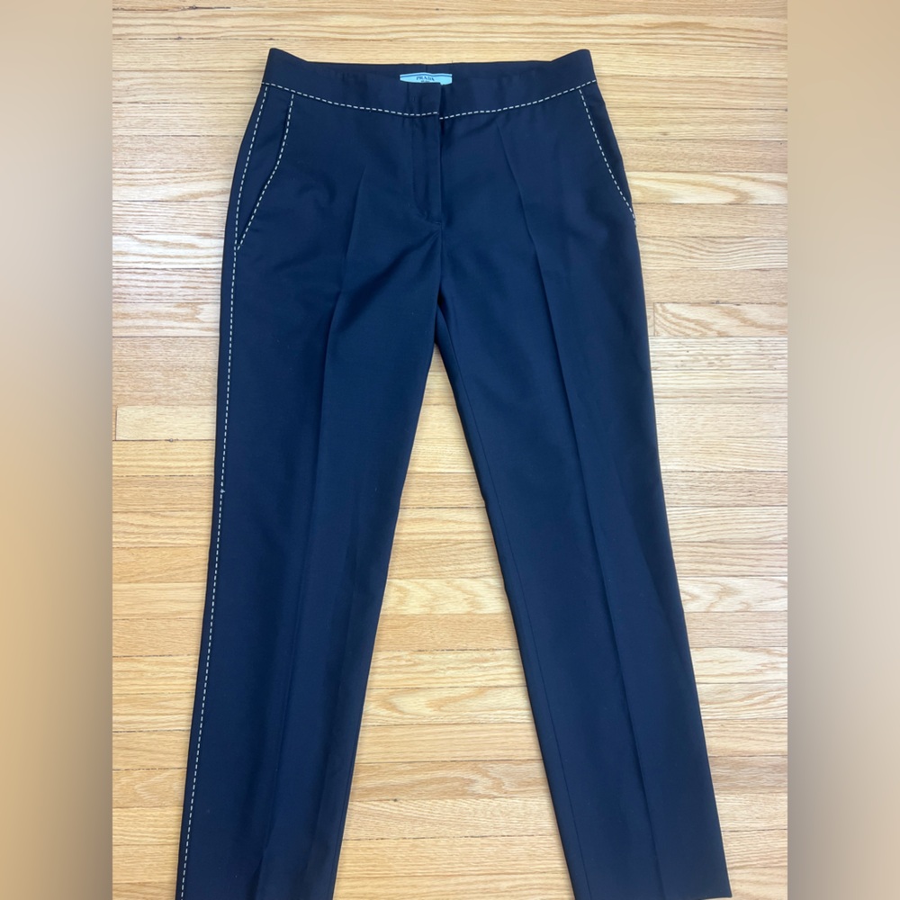 Prada dress pants. Navy blue. Size S.